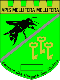 Blason des armoiries de l'association des Bergers des abeilles Serment des Bergers des abeilles