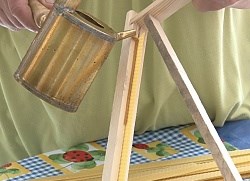 Burette à cire chaudeà double foyer